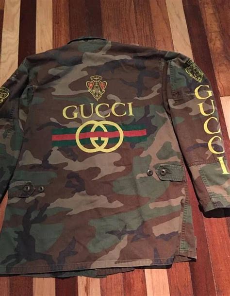 gucci sports coat|gucci camouflage jacket.